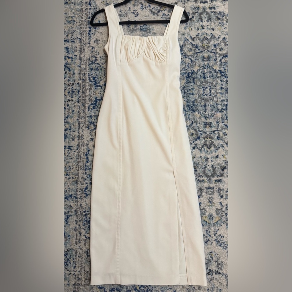 NICHOLAS Cream Midi Dress